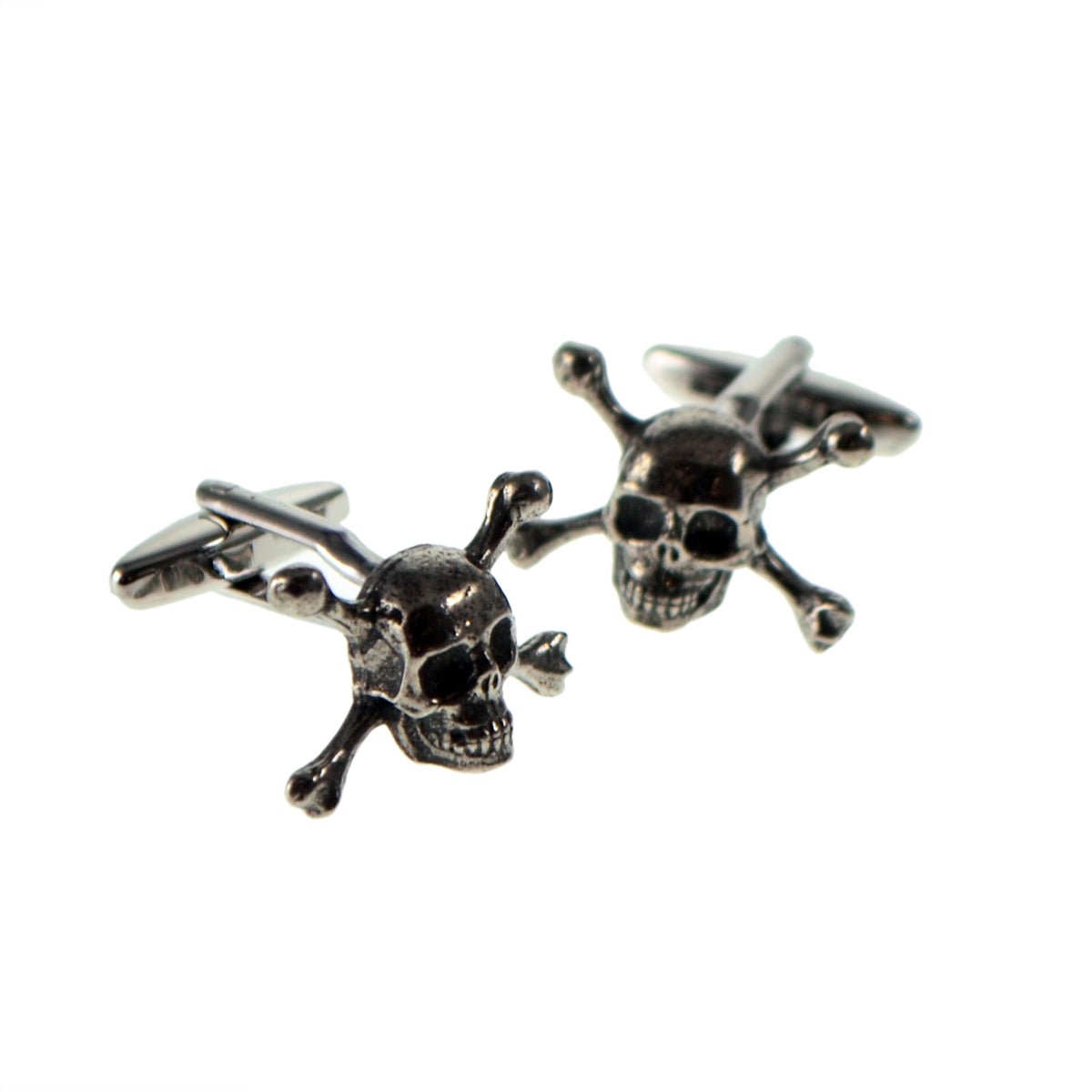 English Made Skull & Crossbones Pewter Cufflinks | Ashton and Finch