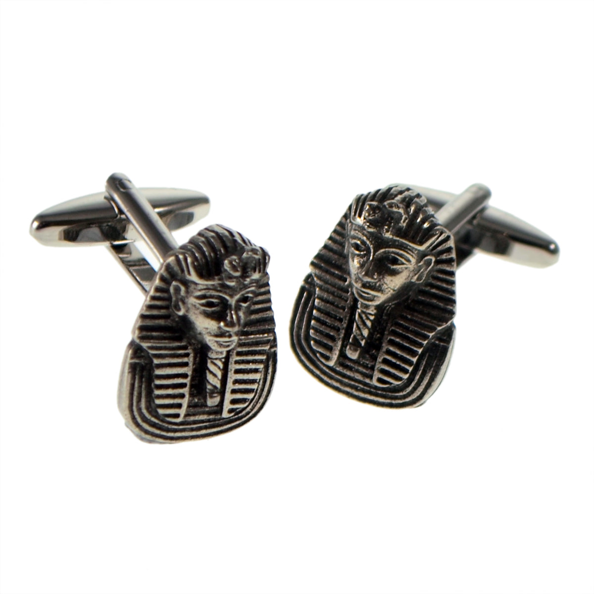 English Made King Tutankhamun Pewter Cufflinks (DWC) | Ashton and Finch
