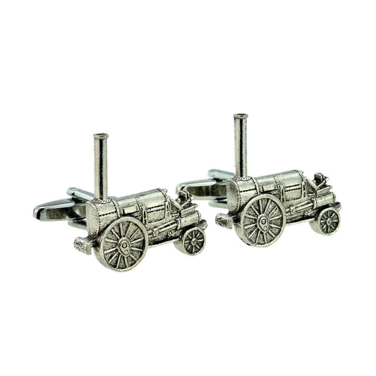 Stephensons Rocket Design English Pewter Cufflinks | Ashton and Finch