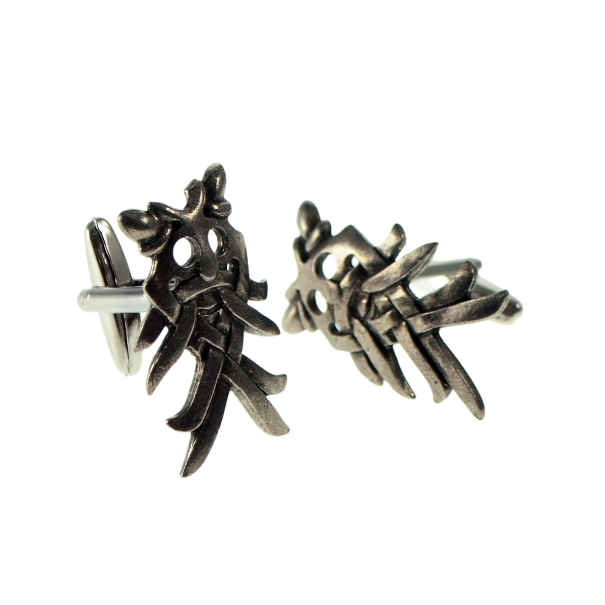 English Made Mask of Odin Pewter Cufflinks | Ashton and Finch