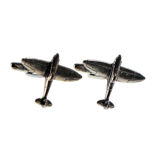 English Made Spitfire Pewter Cufflinks | Ashton and Finch