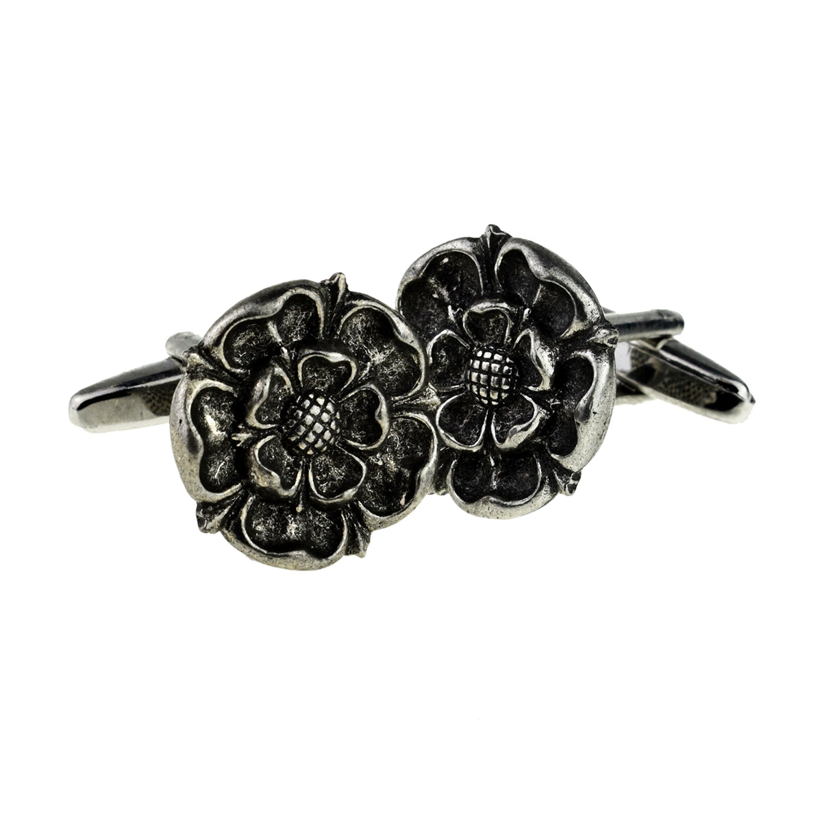 English Made Pewter Cufflinks English Tudor Rose | Ashton and Finch