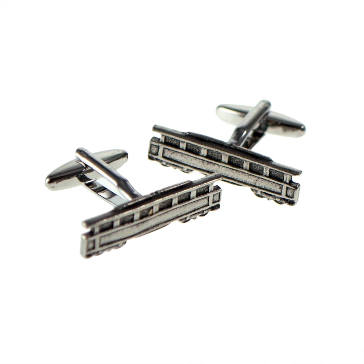 English Made Tram Pewter Cufflinks | Ashton and Finch