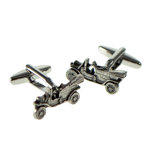 English Made Vintage Car Pewter Cufflinks | Ashton and Finch
