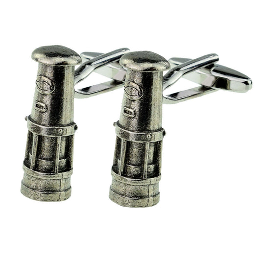 Welsh Davy Miners Lamp Pewter Cufflinks | Ashton and Finch
