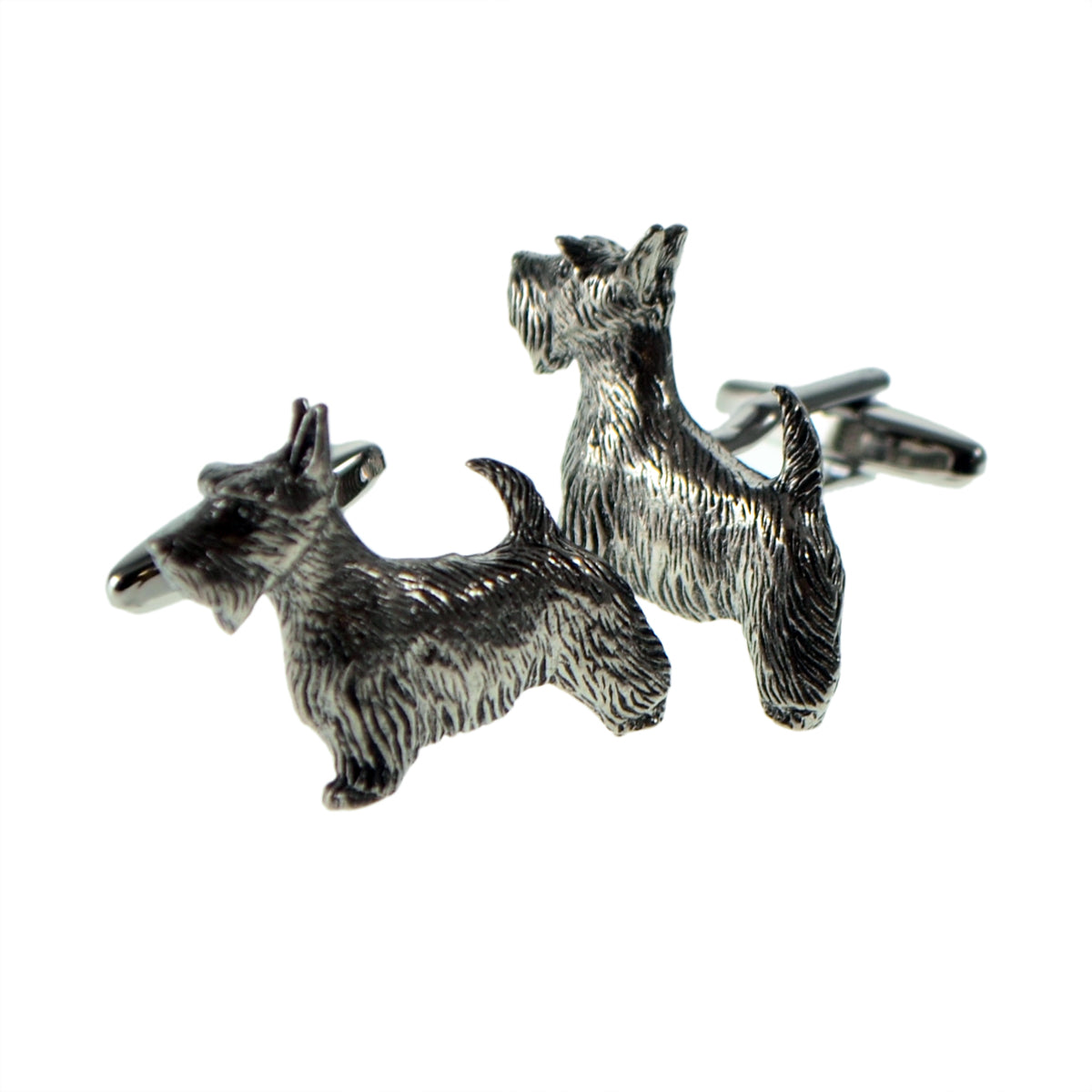 English Made Scottie Dog Pewter Cufflinks | Ashton and Finch