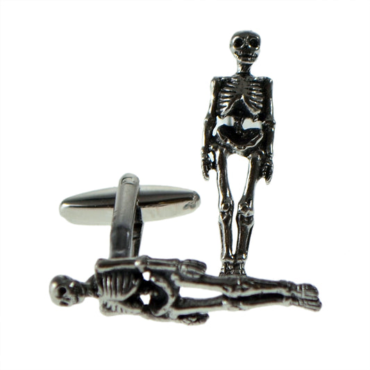 English Made Skeleton Pewter Cufflinks | Ashton and Finch