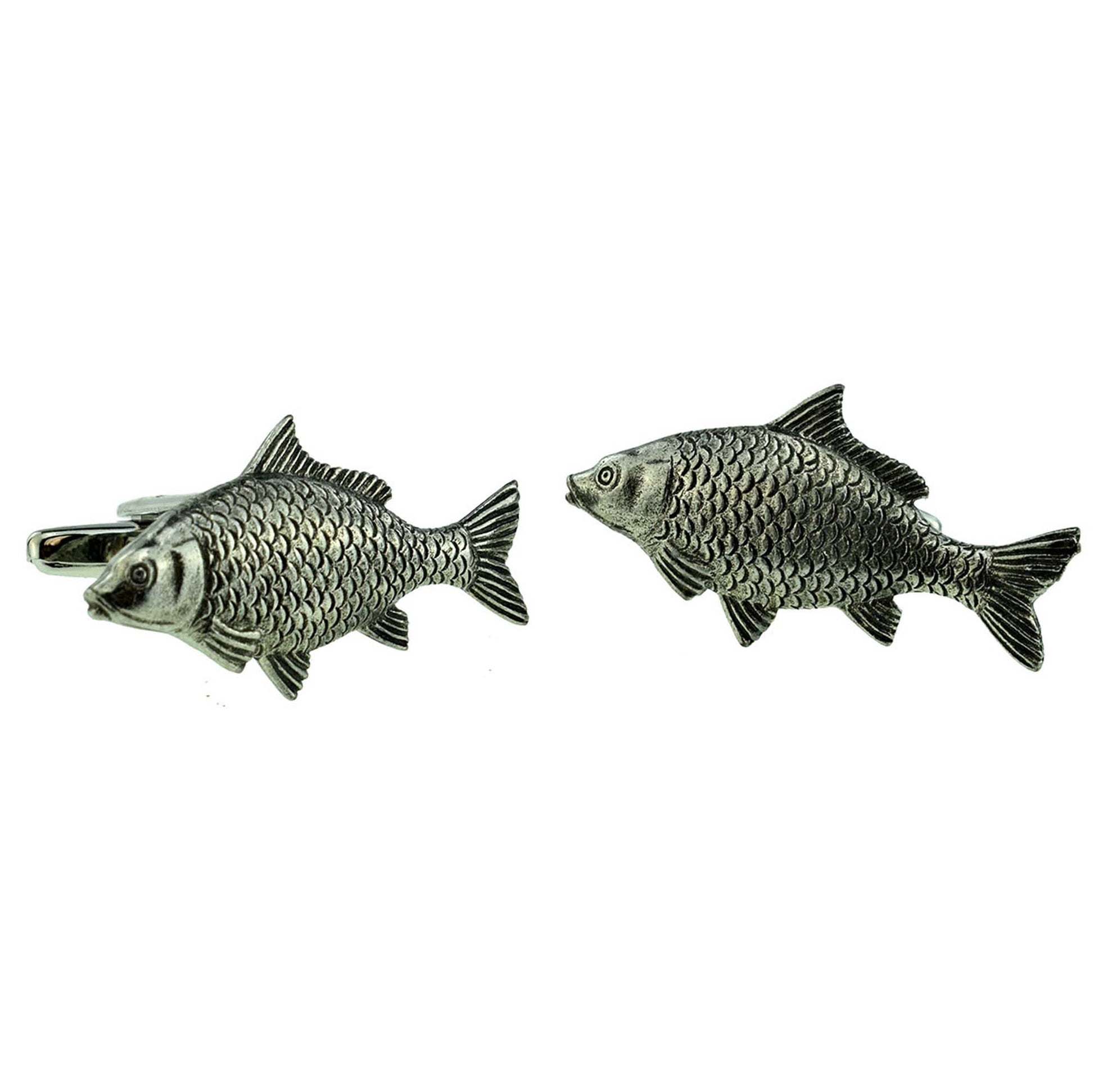 Carp Fish Pewter Cufflinks | Ashton and Finch