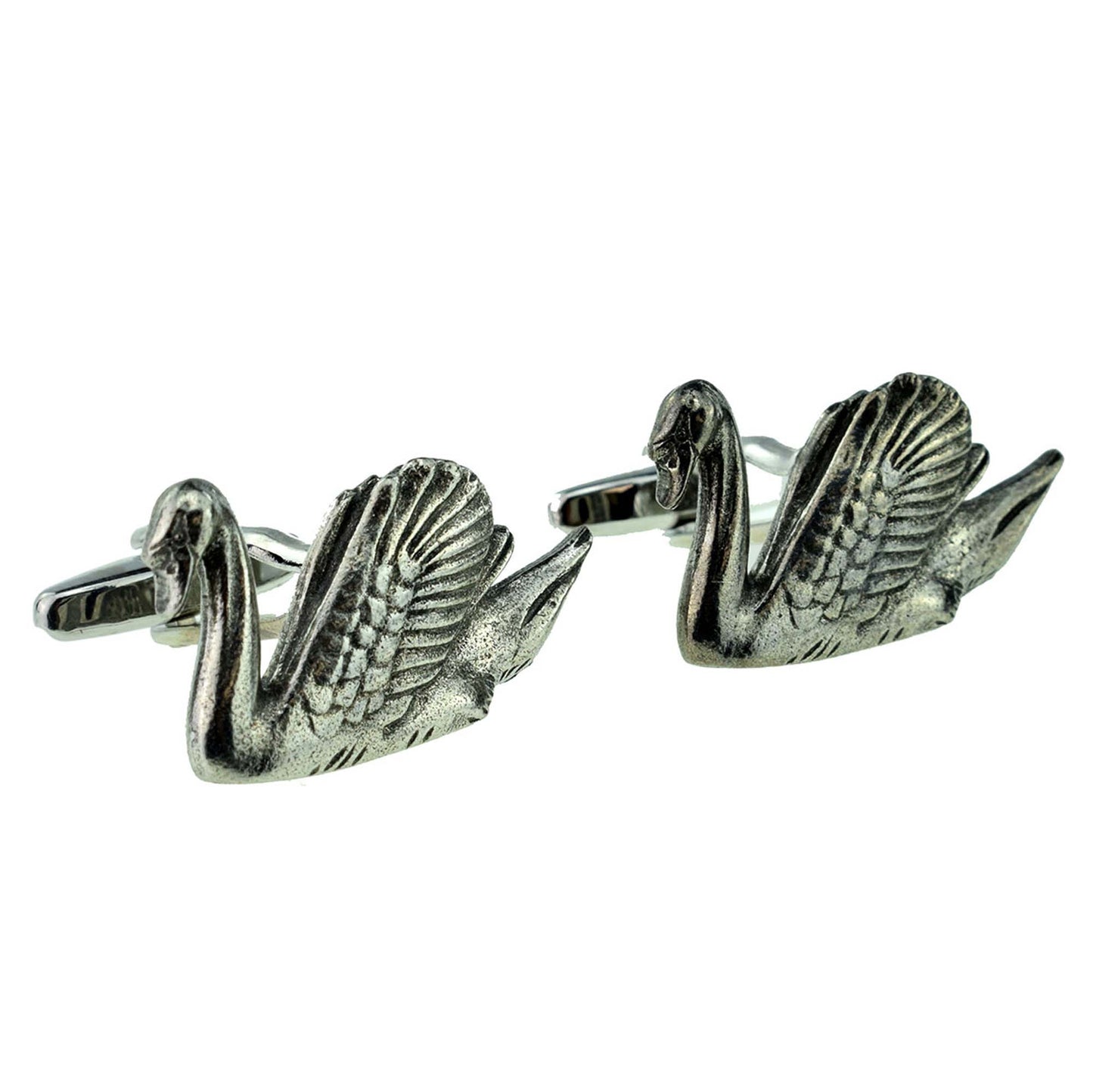 Swan Bird Wildlife Pewter Cufflinks | Ashton and Finch