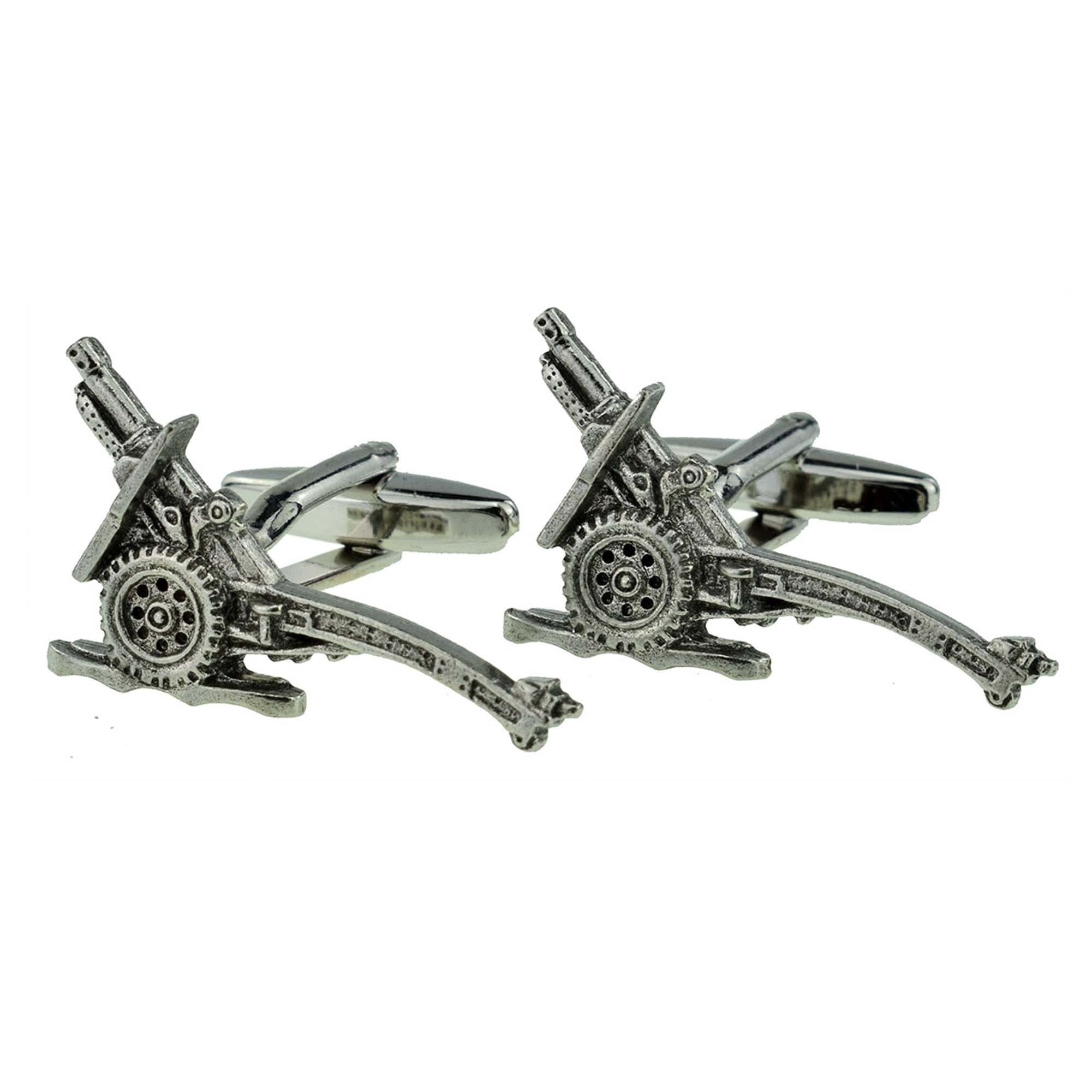 Military 25lb Gun Pewter Cufflinks | Ashton and Finch