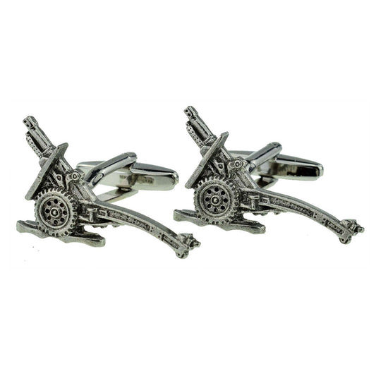 Military 25lb Gun Pewter Cufflinks | Ashton and Finch