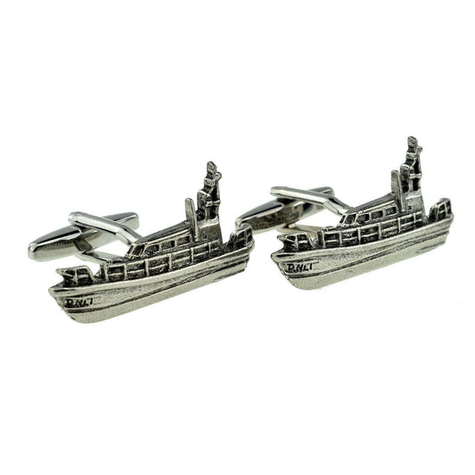 Lifeboat Nautical Pewter Cufflinks | Ashton and Finch