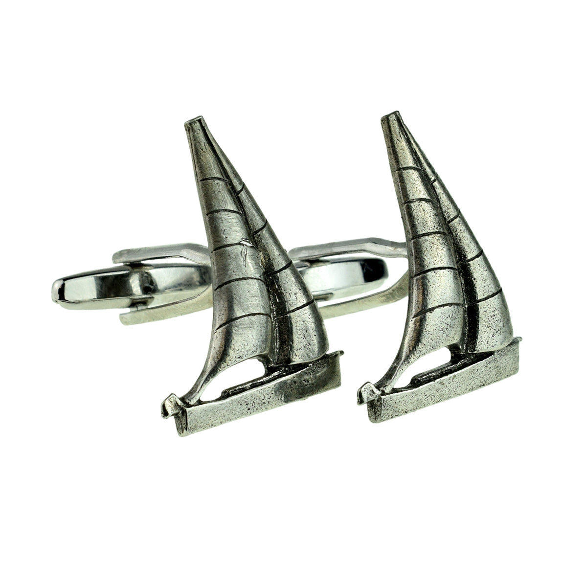 English Made Pewter Cufflinks Yachts Sailing | Ashton and Finch