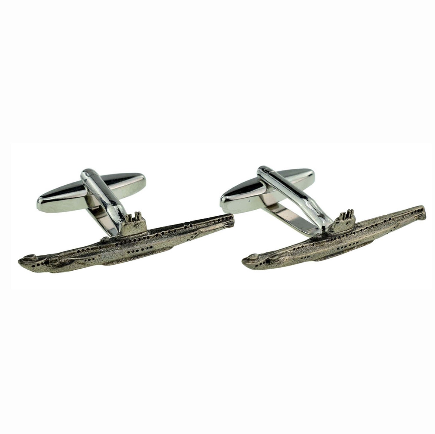 Submarine Nautical Naval Pewter Cufflinks | Ashton and Finch