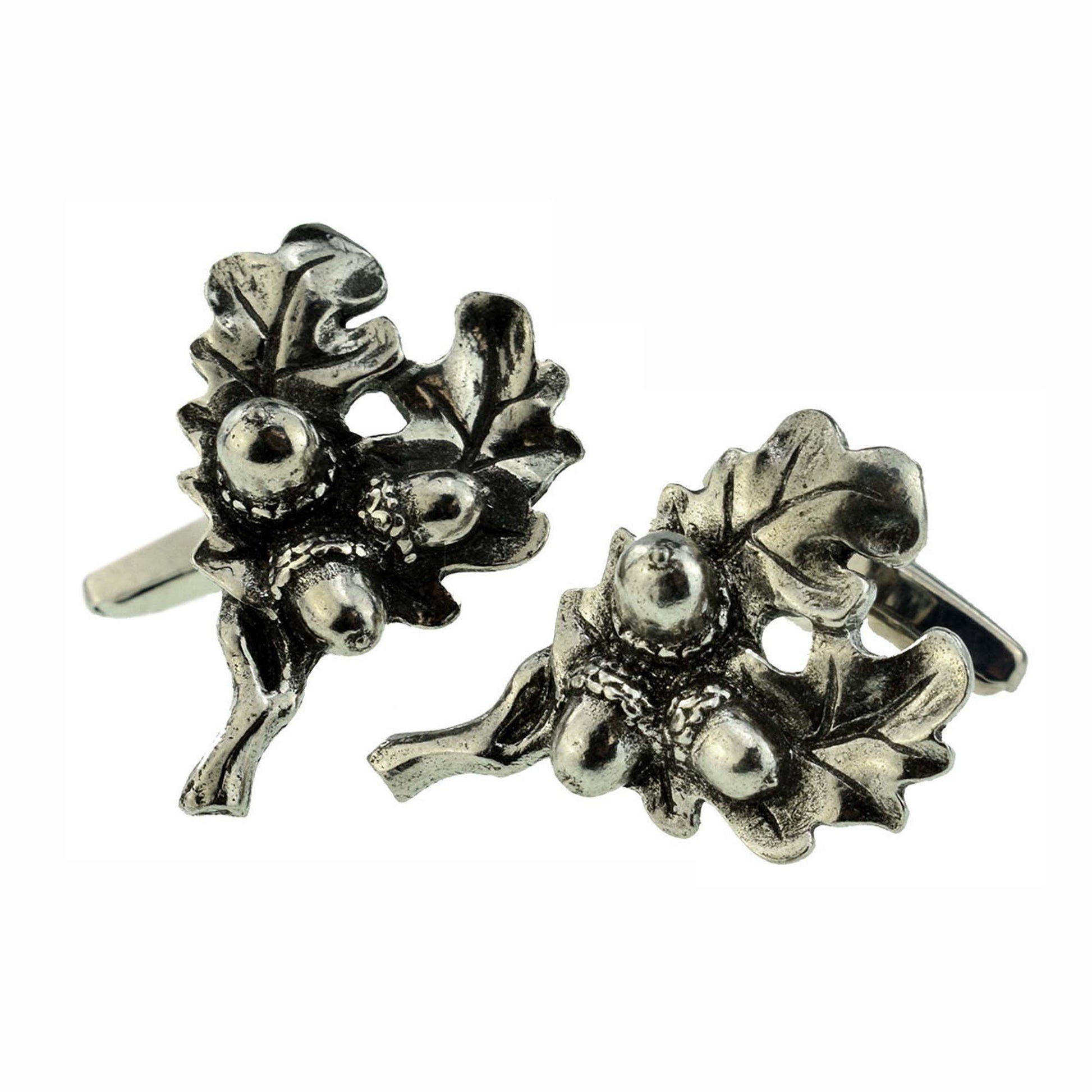 Acorn & Oak Leaf Pewter Cufflinks | Ashton and Finch