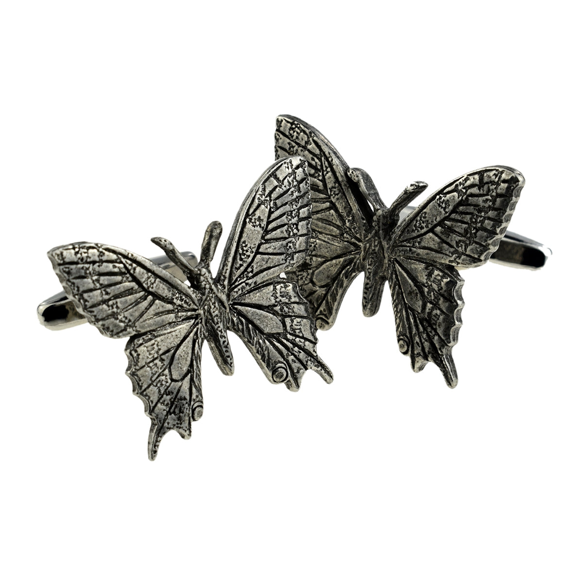 English Made Pewter Cufflinks Butterfly | Ashton and Finch