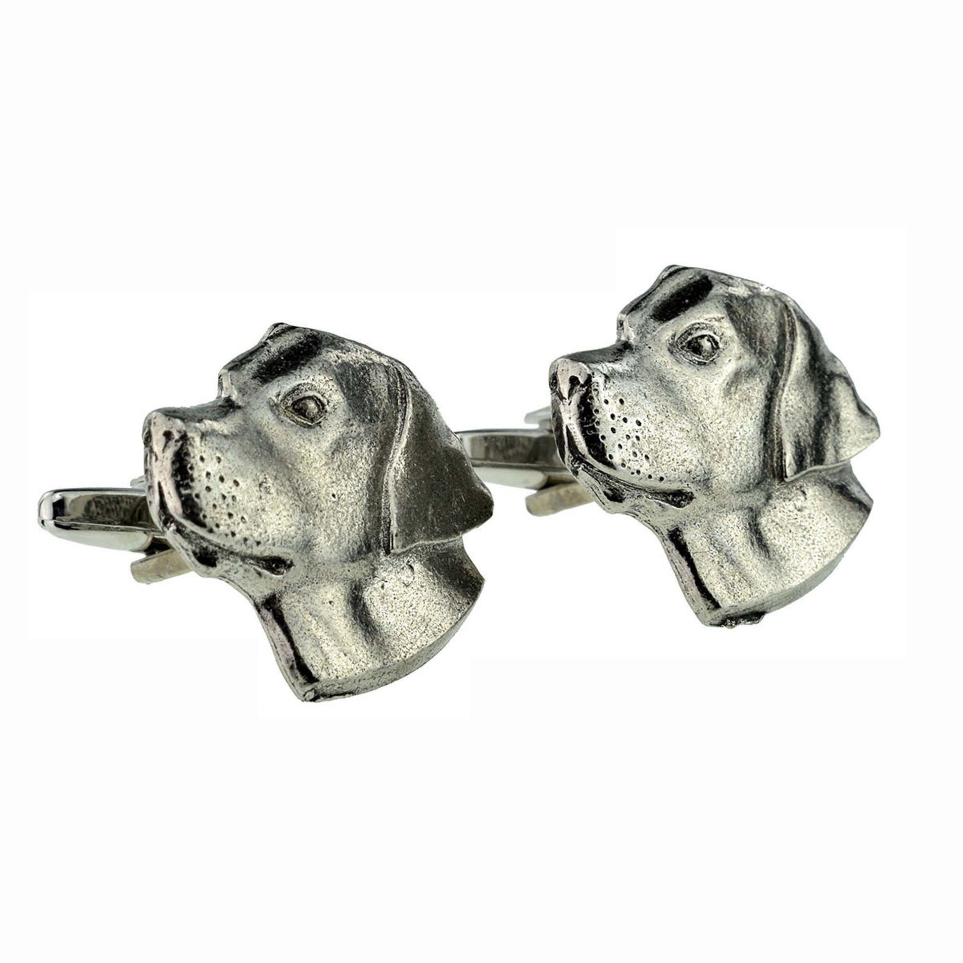 Labrador Dogs Head Pewter Cufflinks | Ashton and Finch
