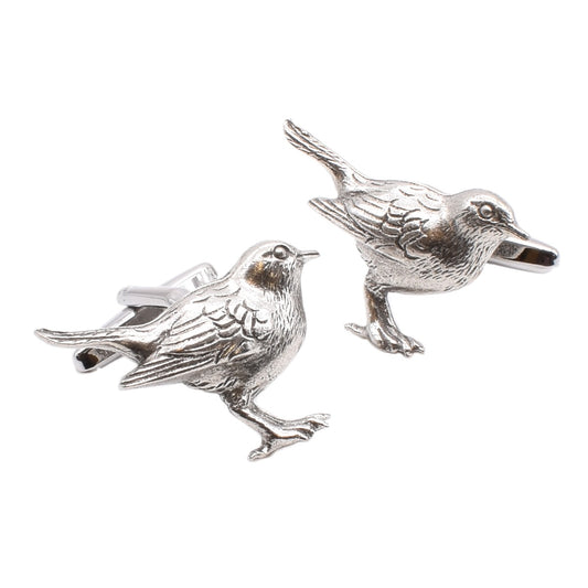 Garden Robin Pewter Cufflinks | Ashton and Finch