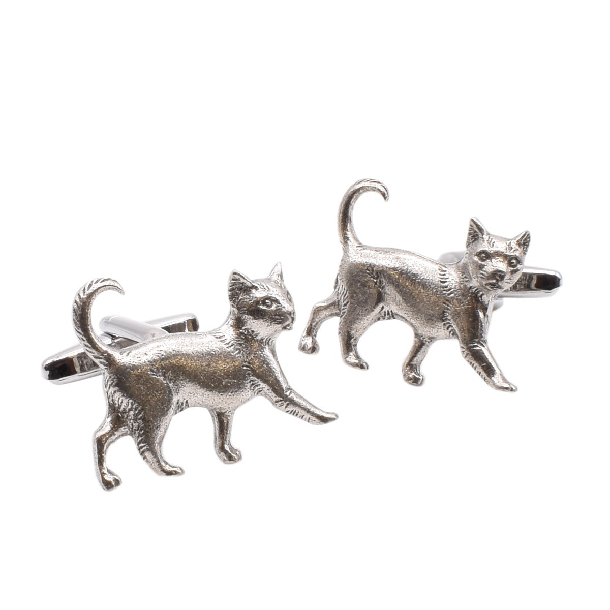 Garden Life Cat Pewter Cufflinks | Ashton and Finch