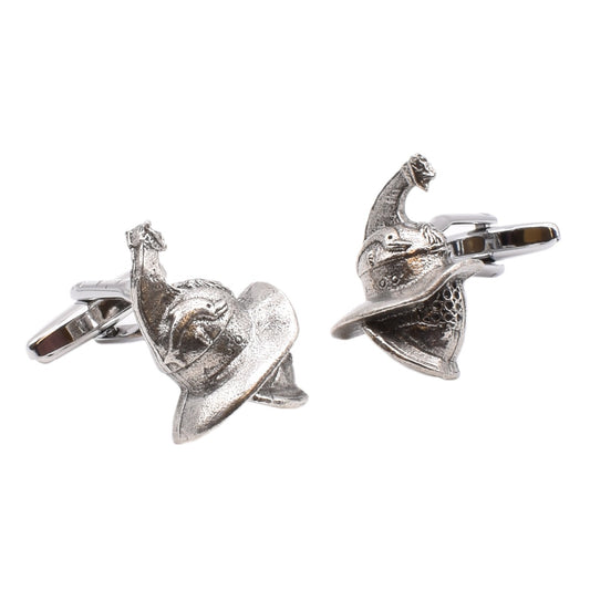 Gladiator Helmet Pewter Cufflinks | Ashton and Finch
