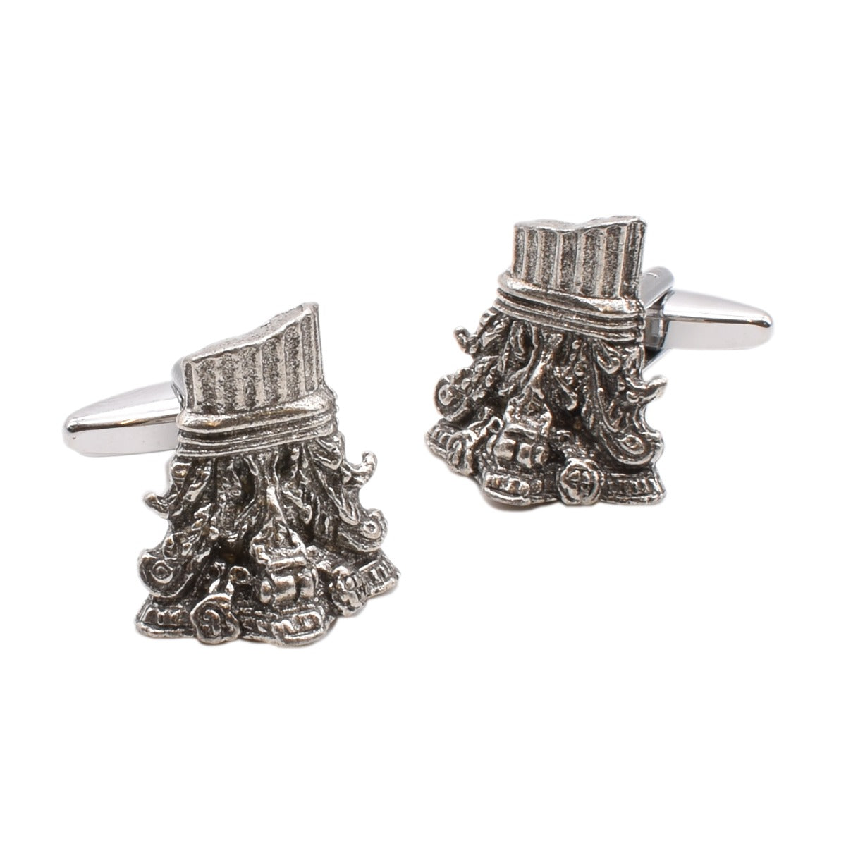 Roman Corinthian Pewter Cufflinks | Ashton and Finch