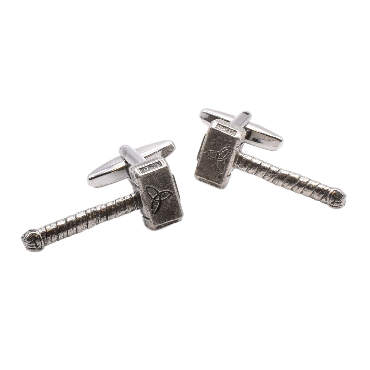 Mjolnir Thor's Hammer Pewter Cufflinks | Ashton and Finch
