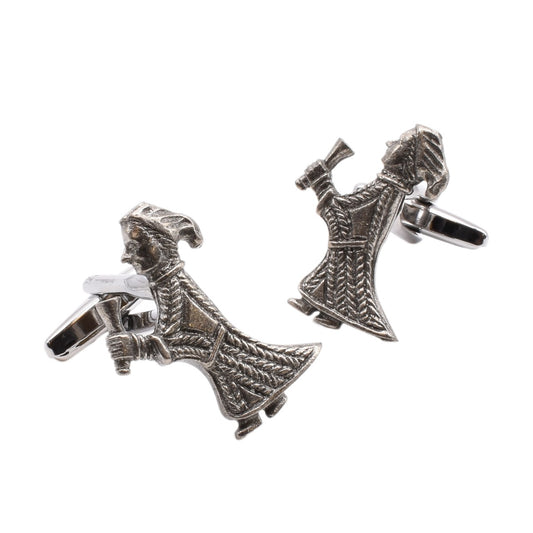 Valkyrie Pewter Cufflinks | Ashton and Finch
