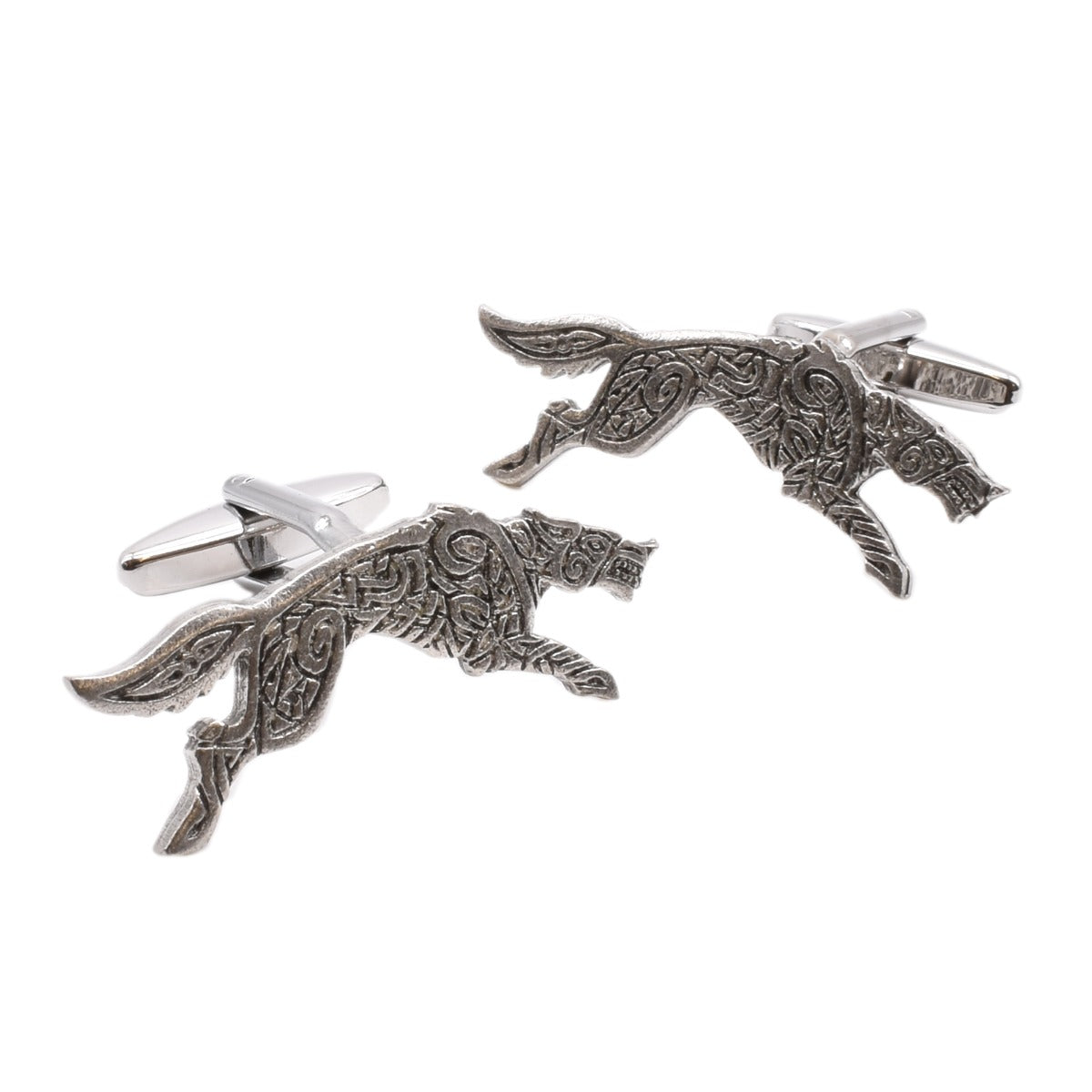Odin's Running Wolf Pewter Cufflinks | Ashton and Finch