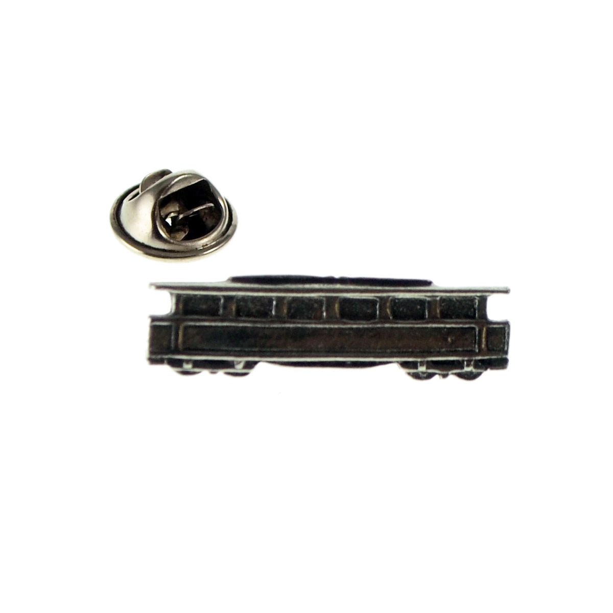 Tram Bus Pewter Lapel Pin Badge