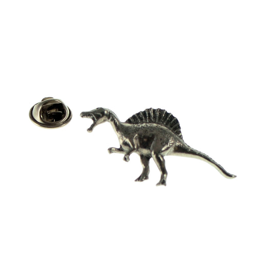Spinosaurus Dinosaur Pewter Lapel Pin Badge