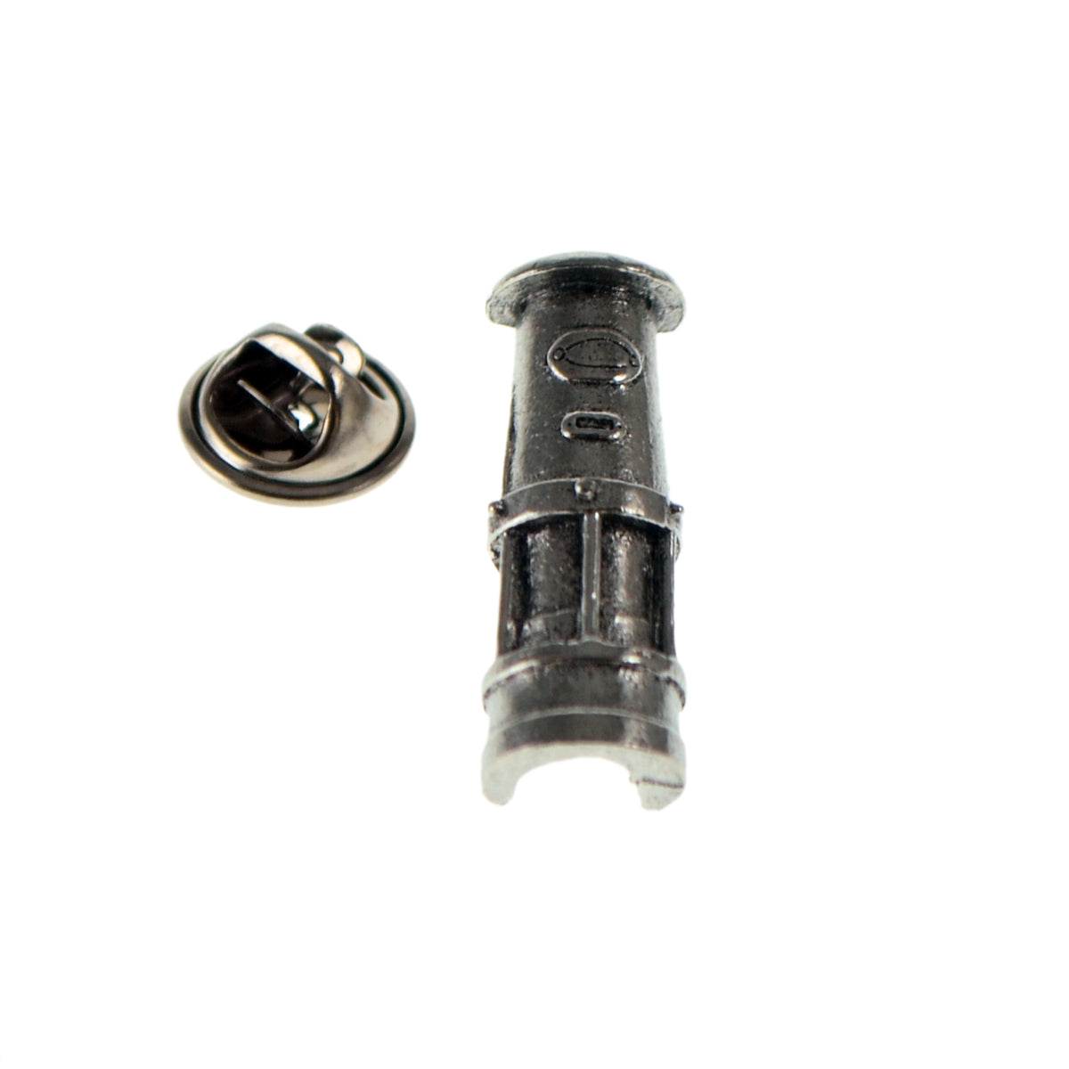 Welsh Davy Miners Lamp Pewter Lapel Pin Badge