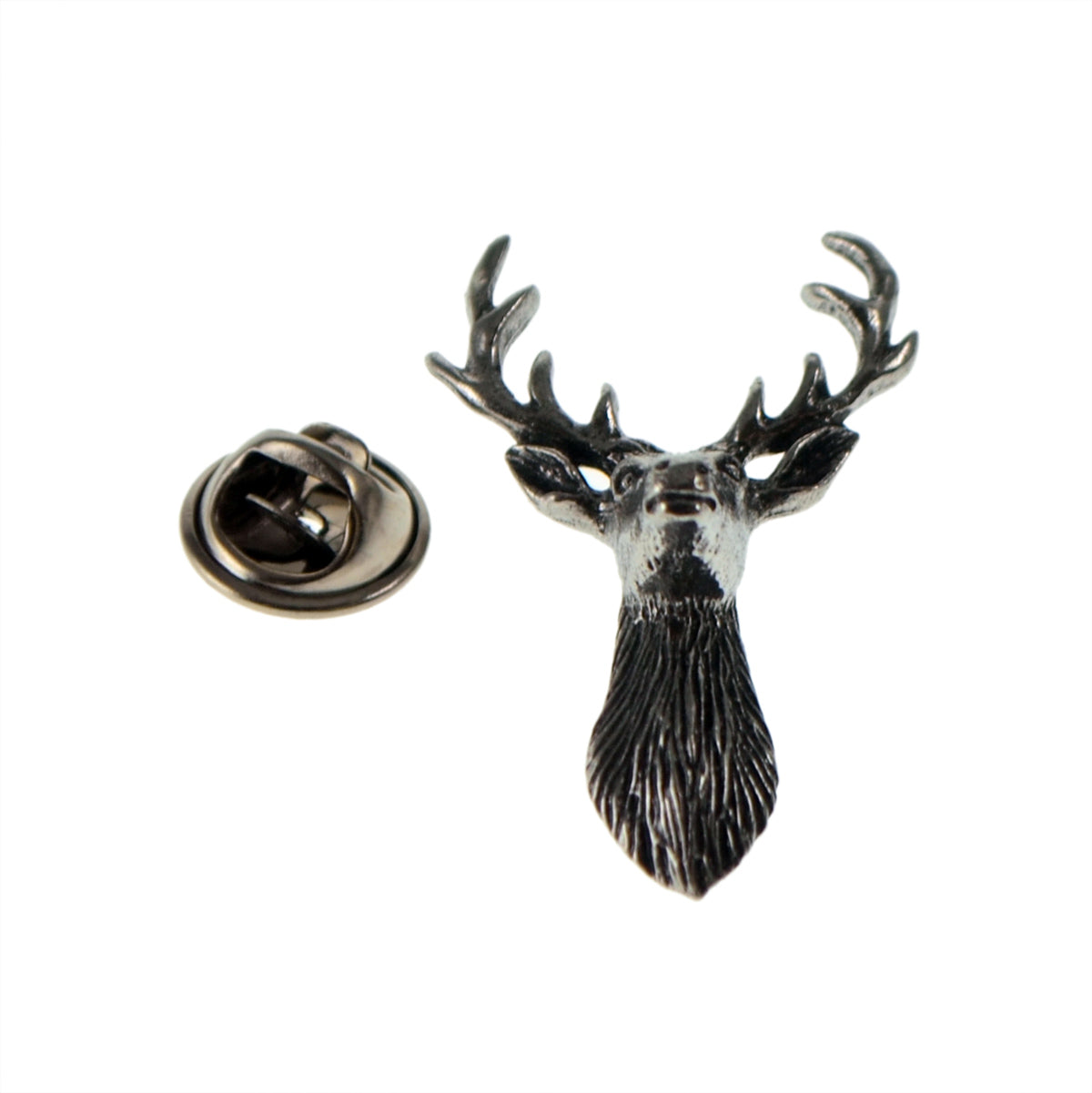 Scottish Stag Pewter Lapel Pin Badge