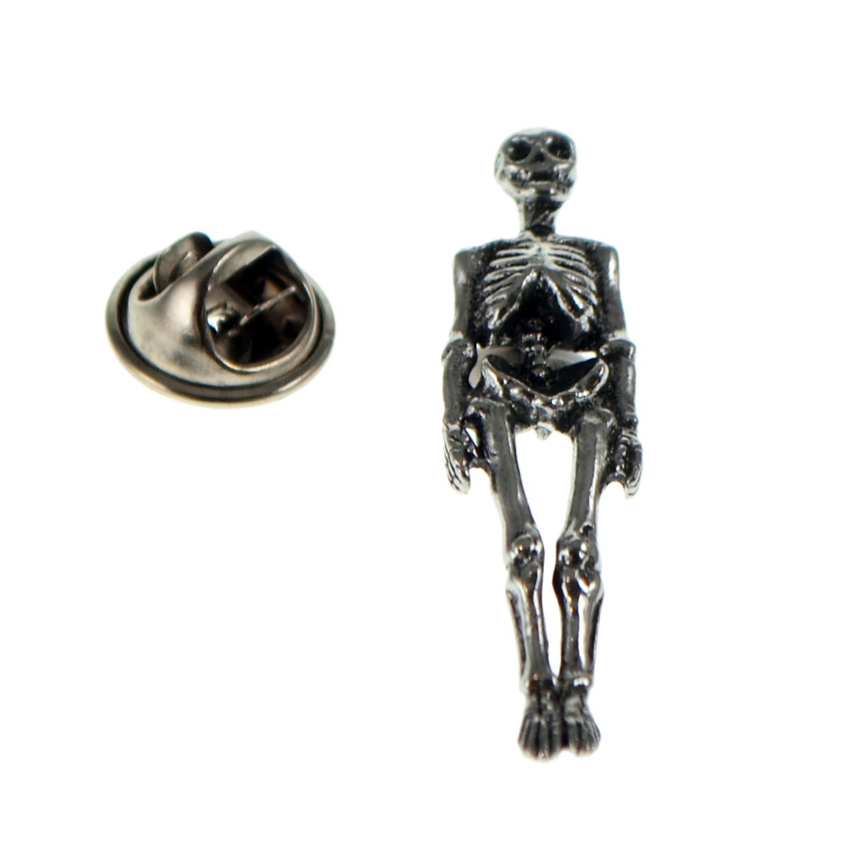 Pirate Skeleton Pewter Lapel Pin Badge