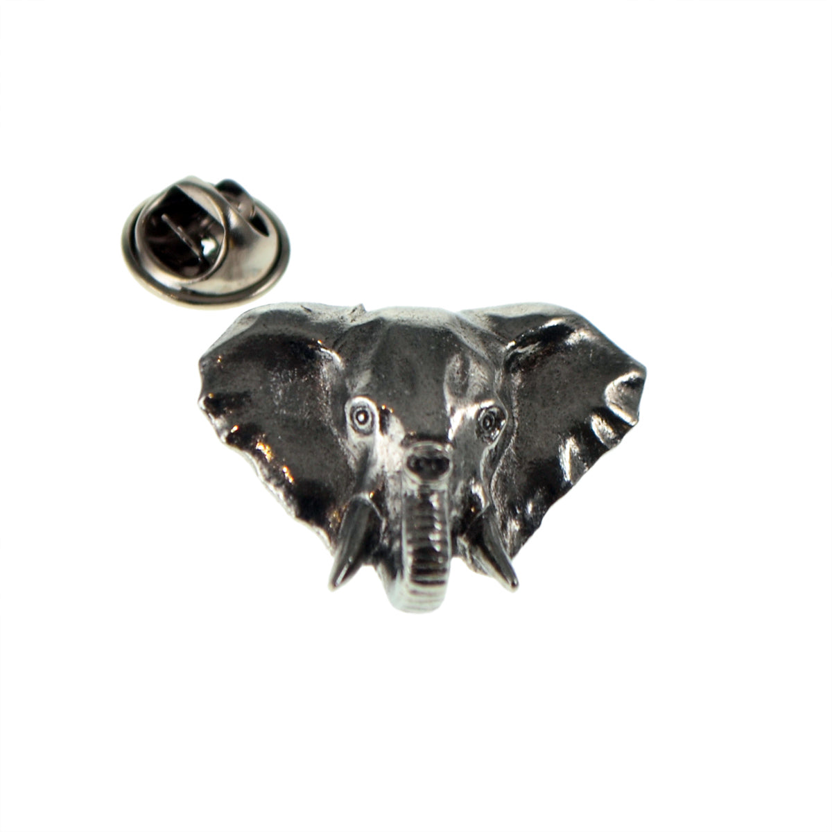 Elephant Pewter Lapel Pin Badge