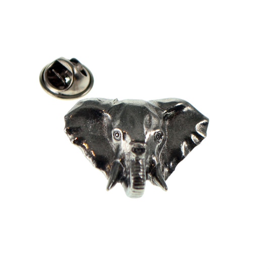 Elephant Pewter Lapel Pin Badge
