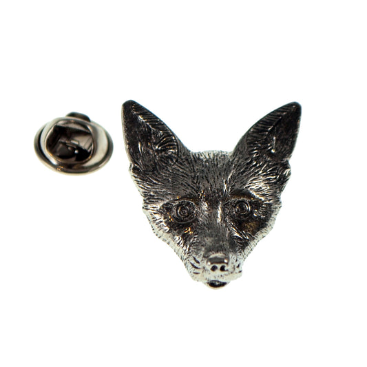 Fox Pewter Lapel Pin Badge