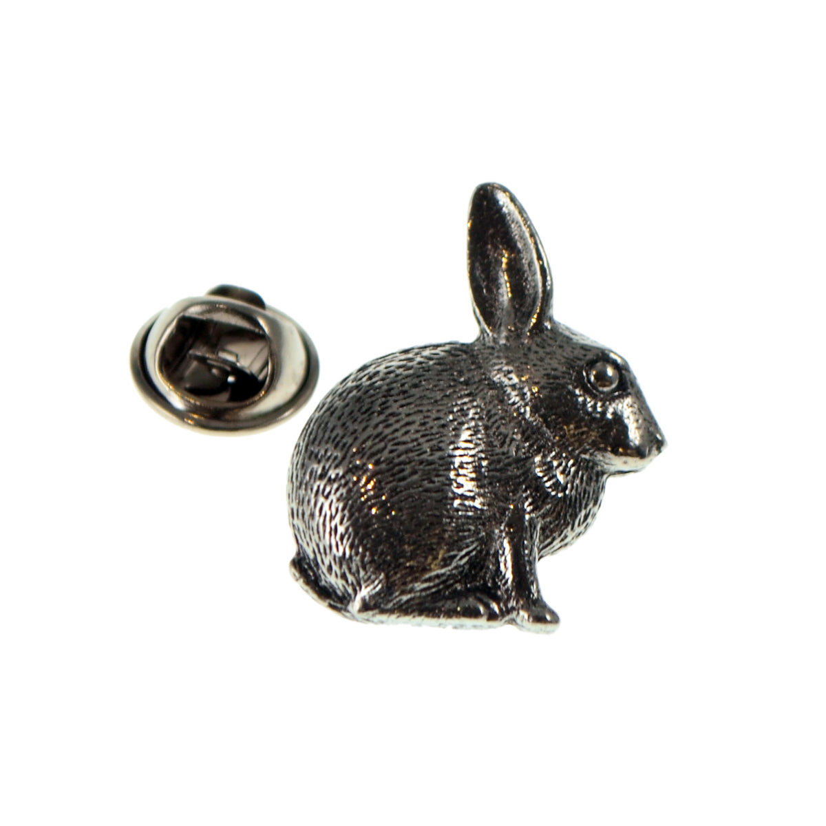 Rabbit Pewter Lapel Pin Badge