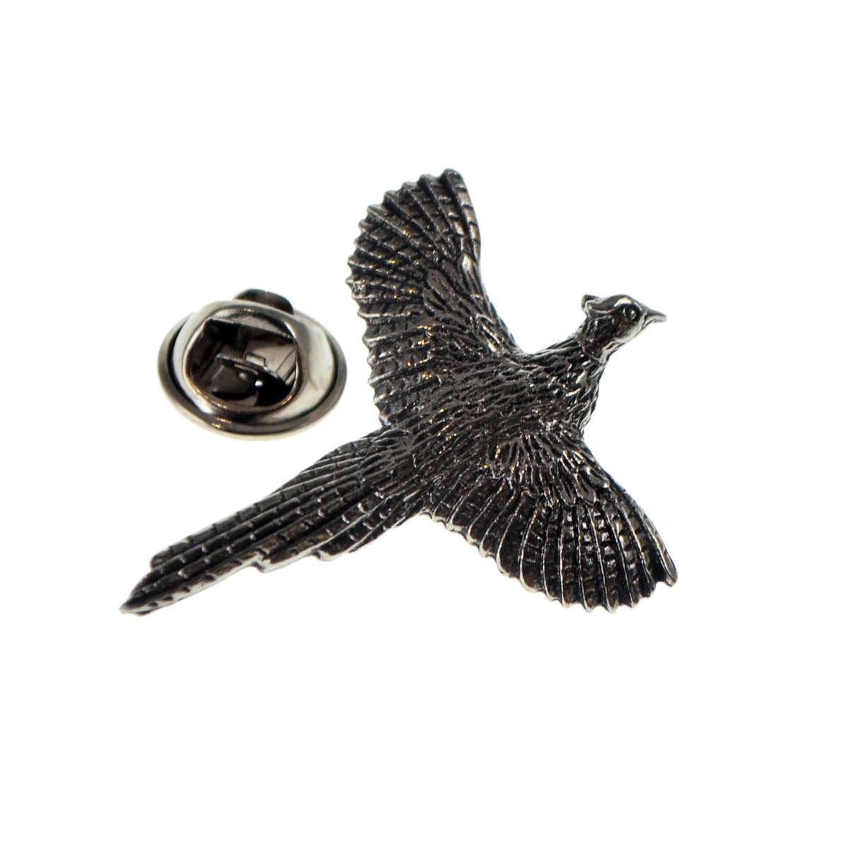 Pheasant Game Bird Pewter Lapel Pin Badge