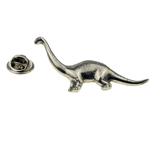 Diplodocus English Pewter Lapel Pin Badge