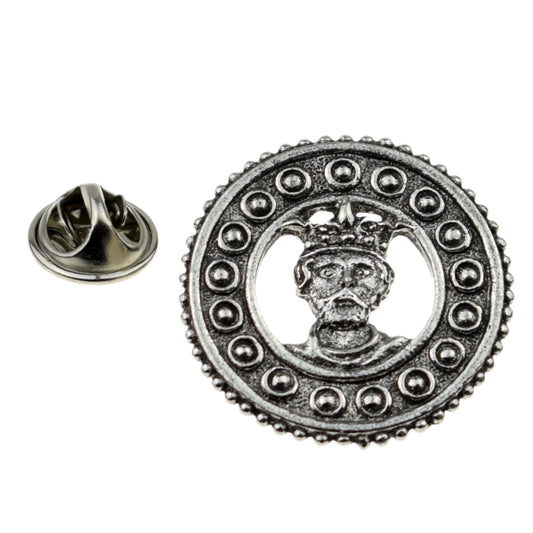 St Edward Disc English Pewter Lapel Pin Badge
