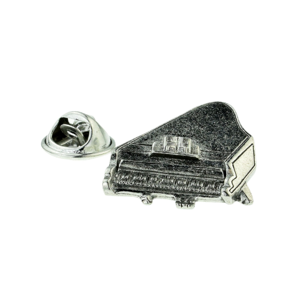 Pewter Piano Lapel Pin Badge