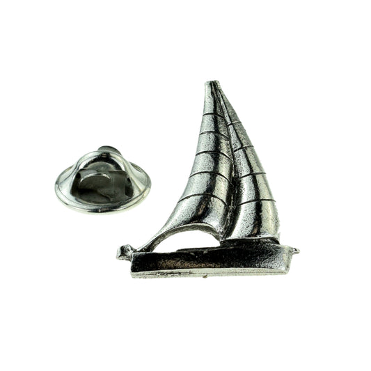 Sailing Yacht Pewter Pin
