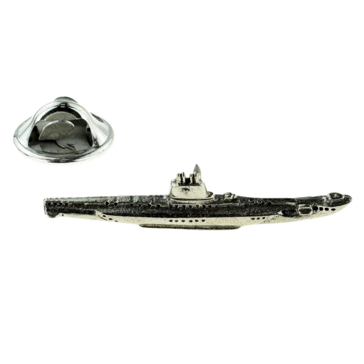 Submarine Pewter Lapel Pin Badge