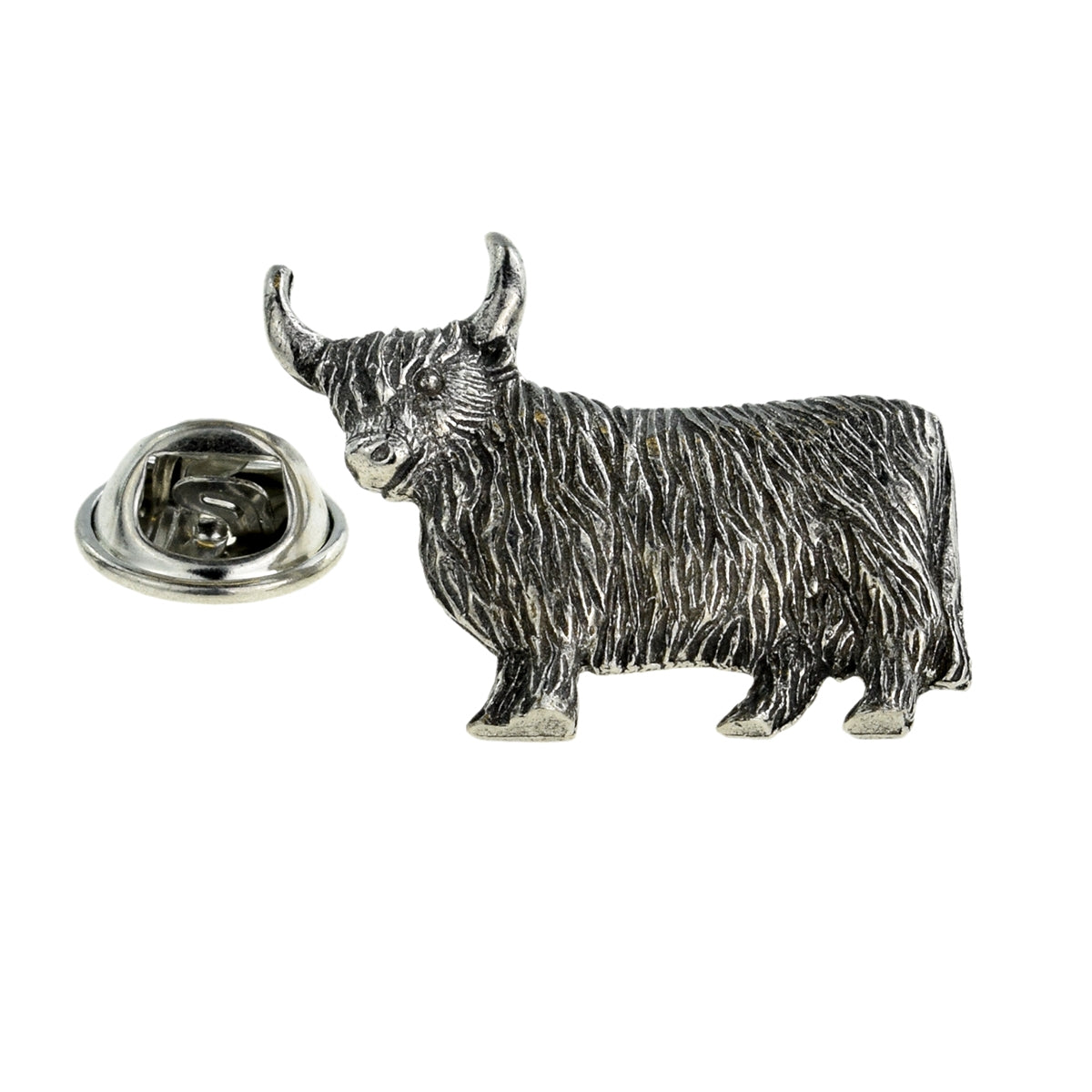 Highland Cow Lapel Pin Badge