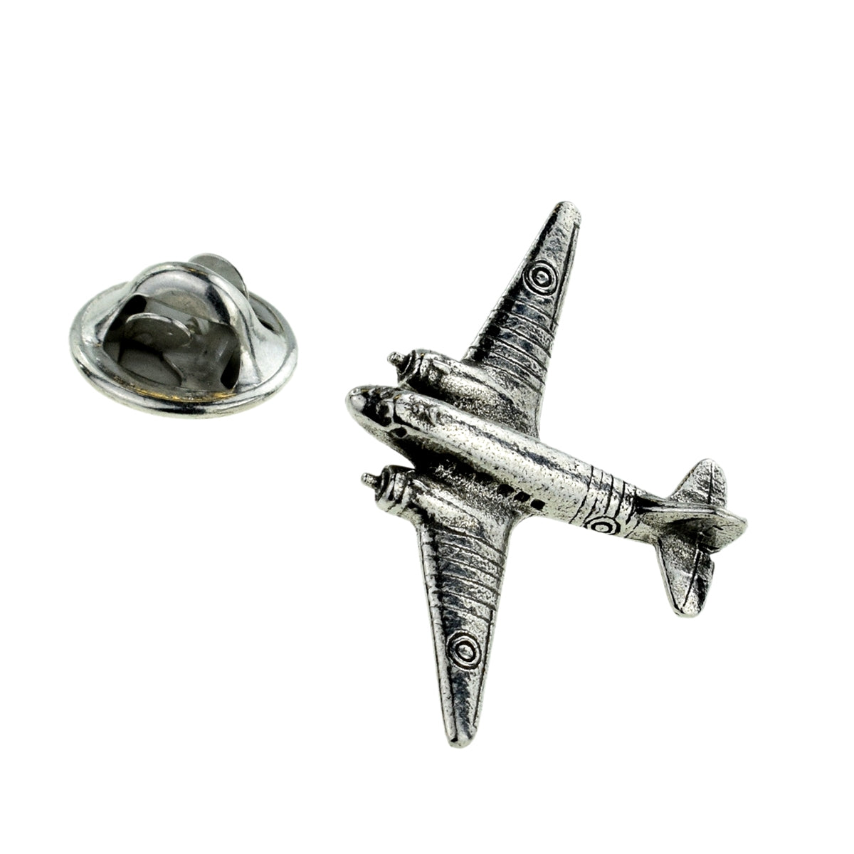 Douglas Dakota C47 Aeroplane Pewter Lapel Pin Badge
