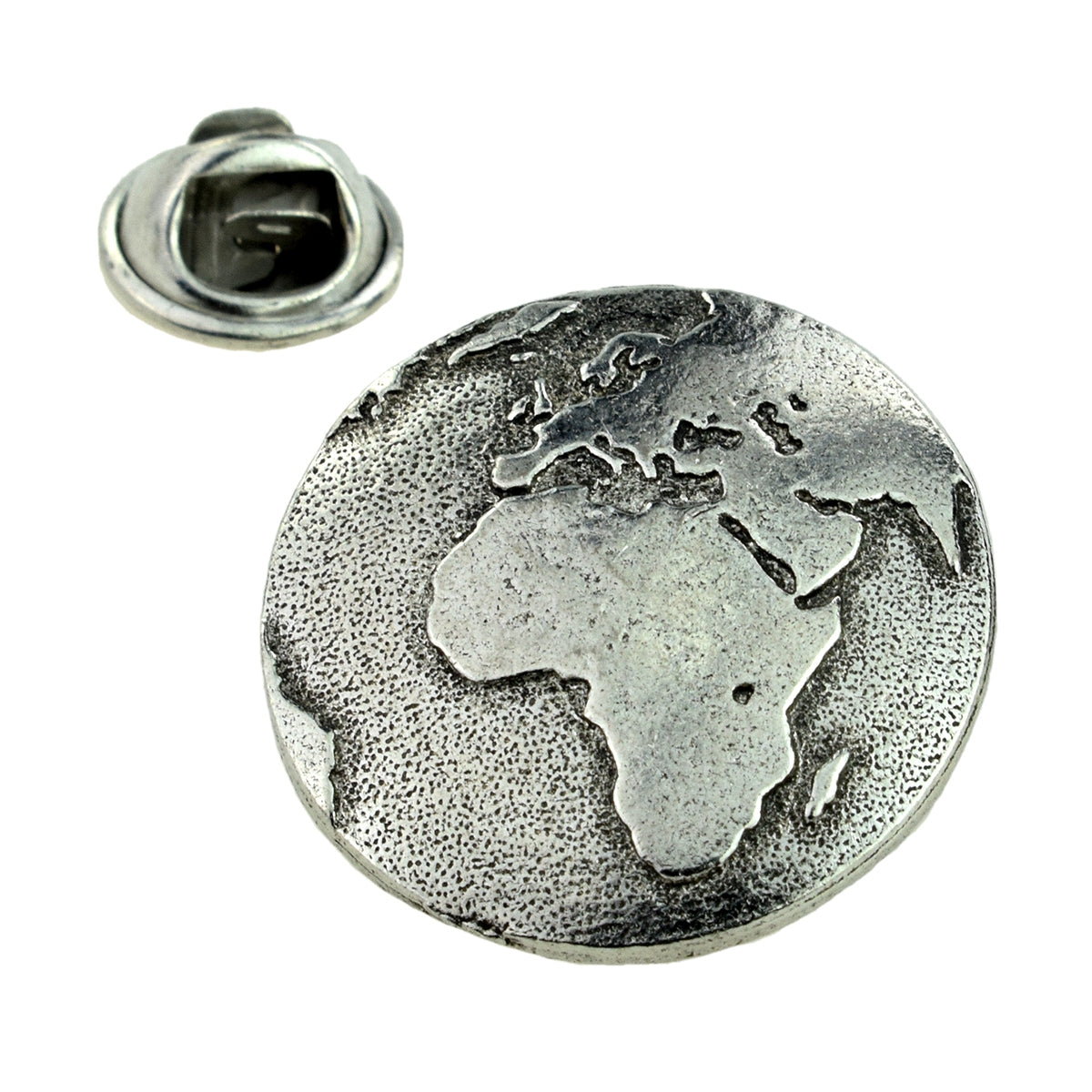Planet Earth From Space Pewter Lapel Pin Badge