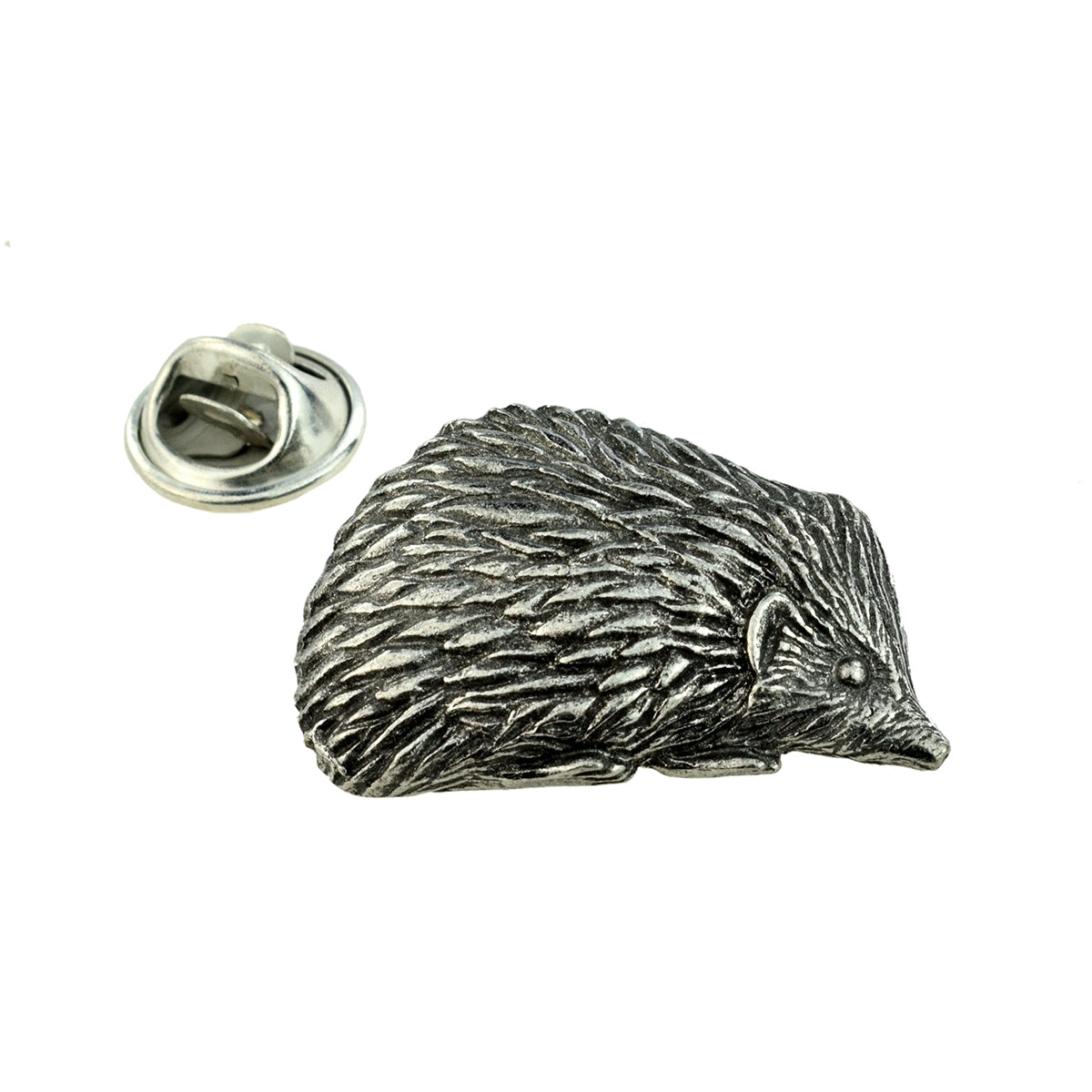 Hedgehog Design Pewter Lapel Pin Badge