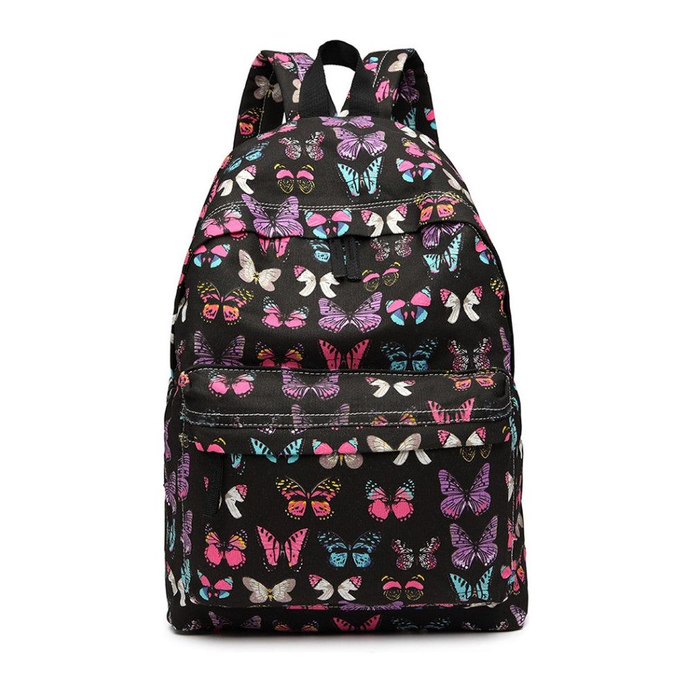 Large Backpack Butterfly Black - Ashton and Finch