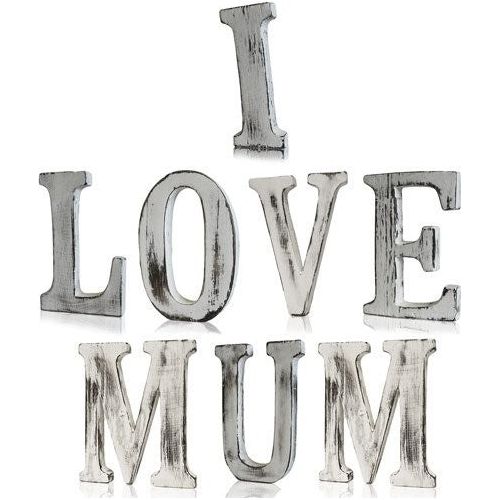 Shabby Chic Letters - I LOVE MUM (8) - Ashton and Finch