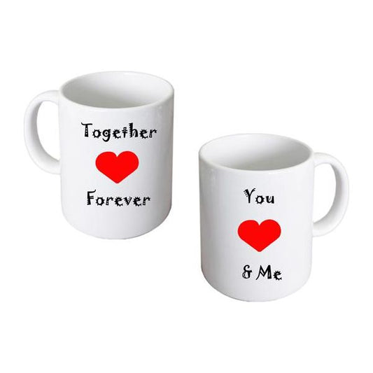 Together Forever You & Me Romantic Valentine or Wedding Mug - Ashton and Finch